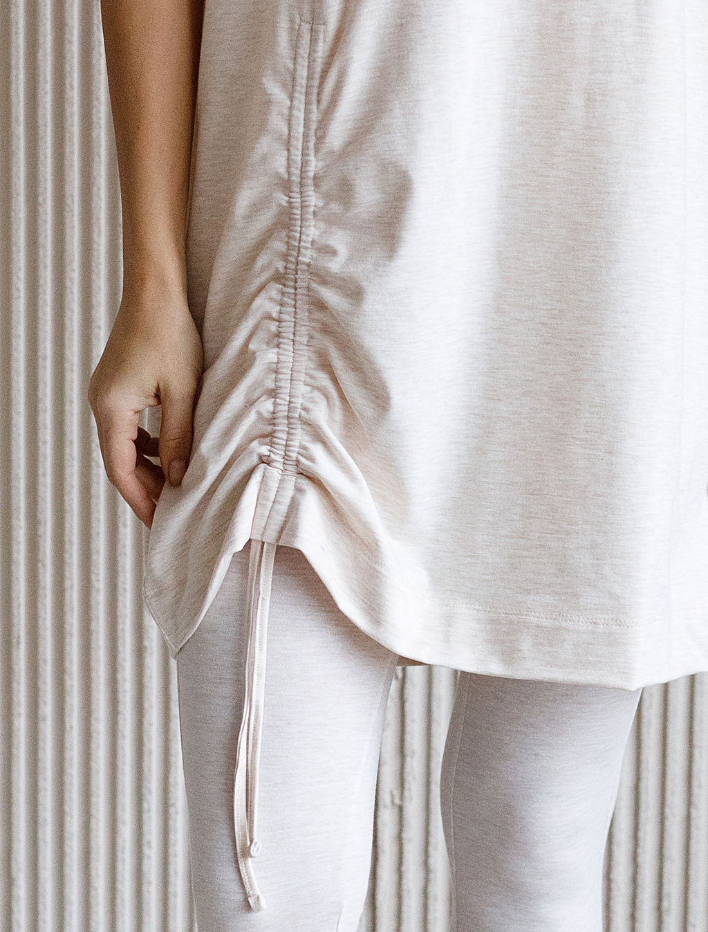 Ассиметричное платье-туника из премиального хлопка