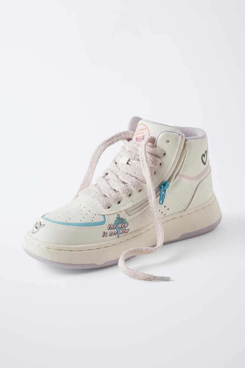 GRAFFITI HIGH-TOP SNEAKERS - Zara фото 4