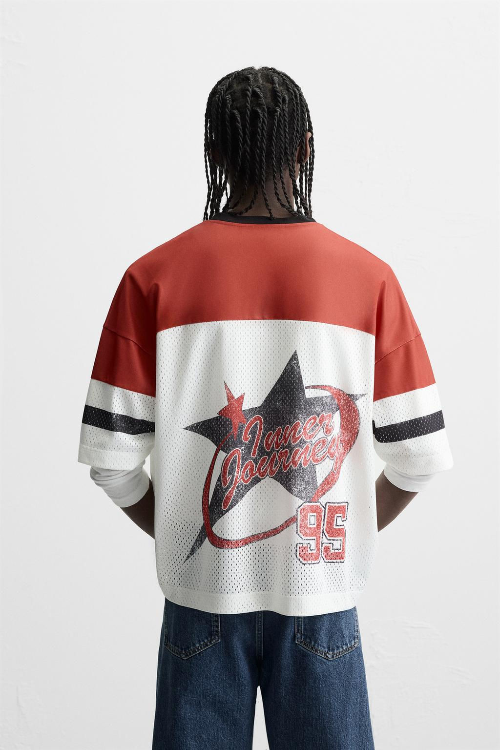RETRO AMERICAN FOOTBALL T-SHIRT - Zara фото 3