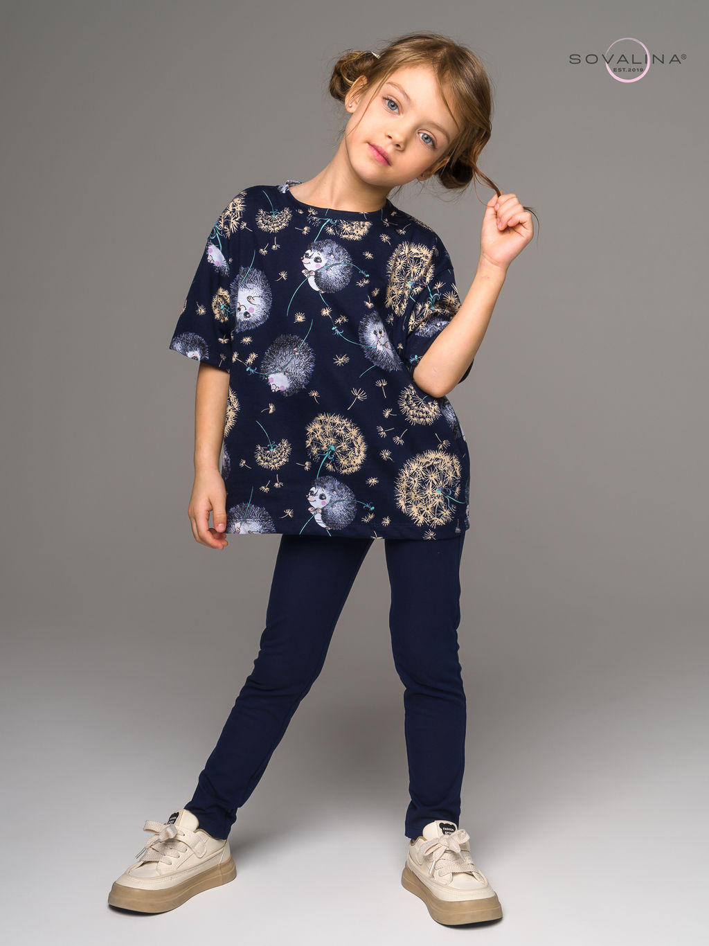Костюм Мун ежик с одуванчиком-индиго - Sovalina фото 9