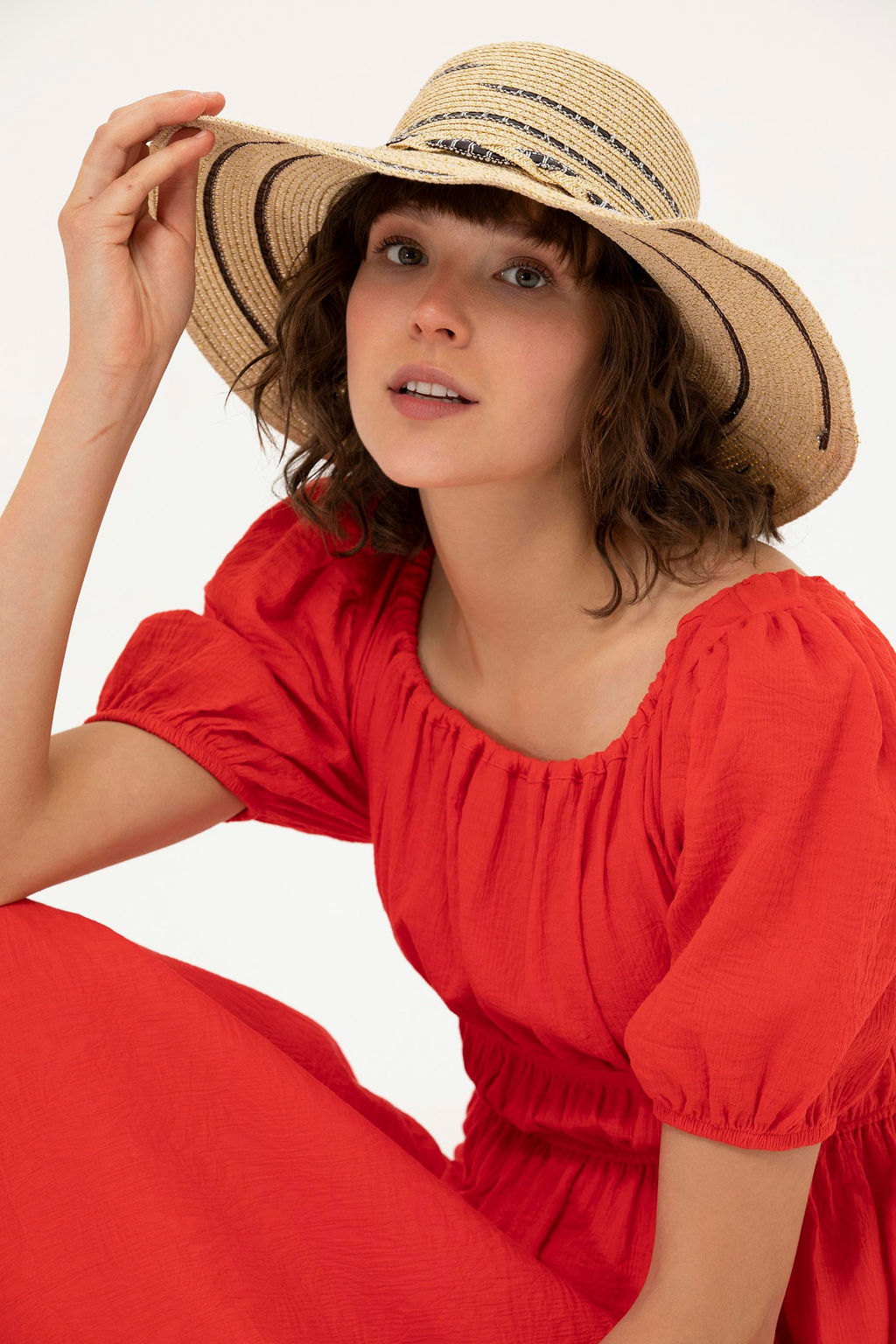 U. S. Polo Assn Женское красное тканое платье - U.s. polo assn фото 16