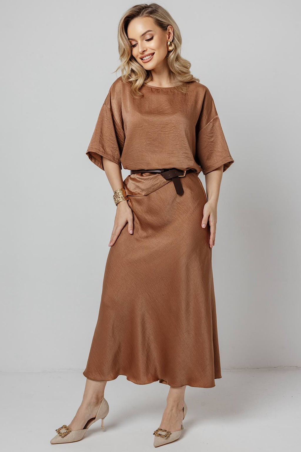 Блузка женская 4483/02/Коричневый - Rise фото 5