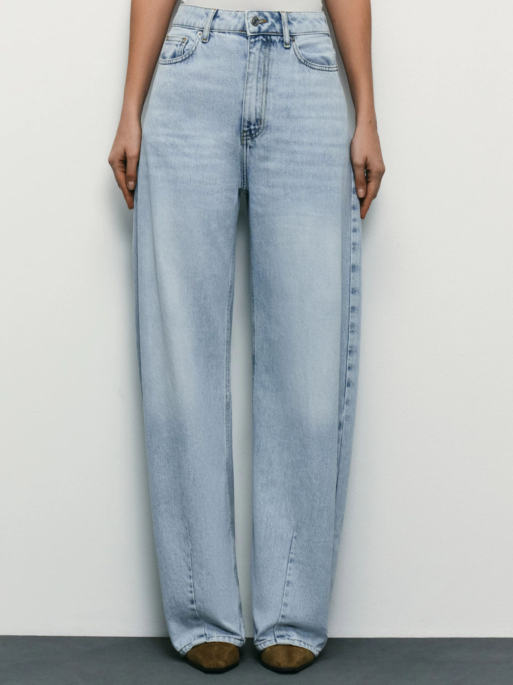 Джинсы barrel с высокой посадкой / Zarina  фото 3