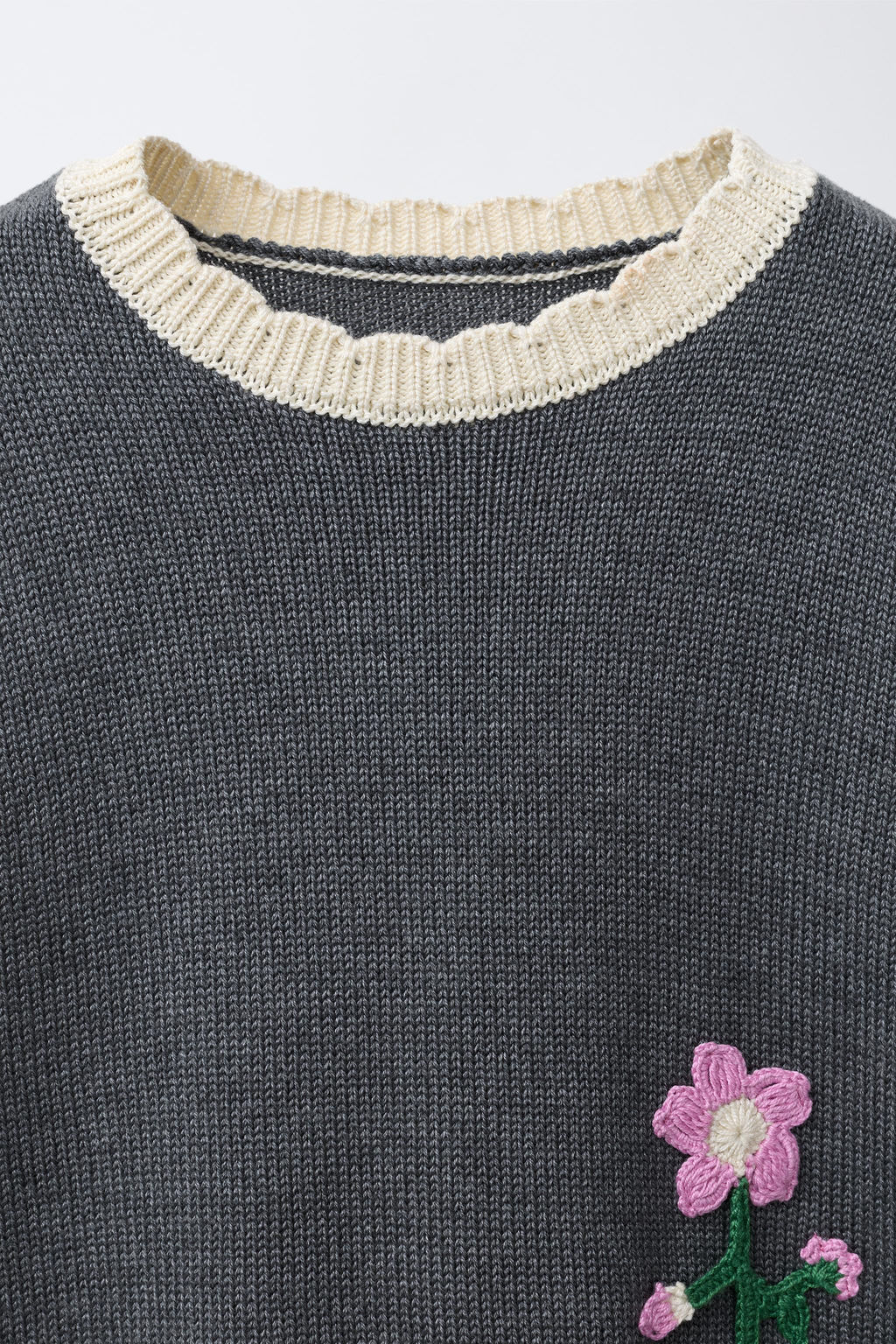 EMBROIDERED FLORAL KNIT VEST - Zara фото 3