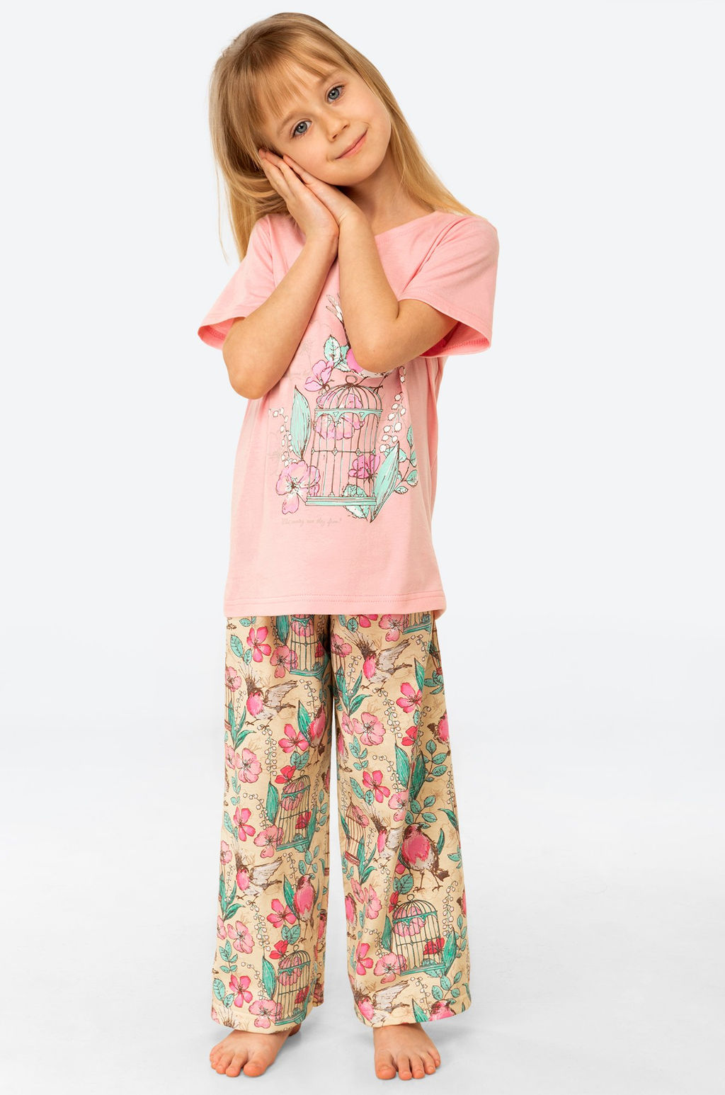 Хлопковая пижама для девочки Happy Fox  фото 5
