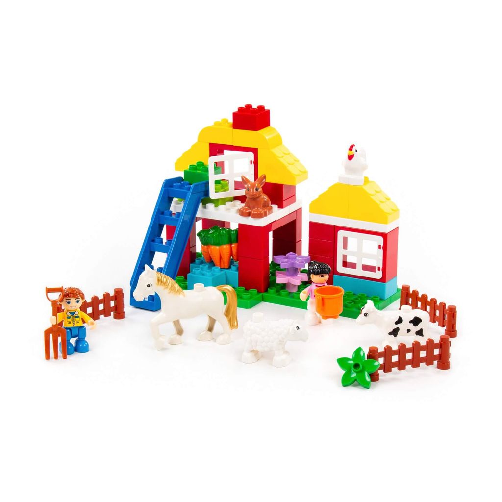 Конструктор Макси - Весёлая ферма (156 элементов) (в коробке) - Полесье фото 5