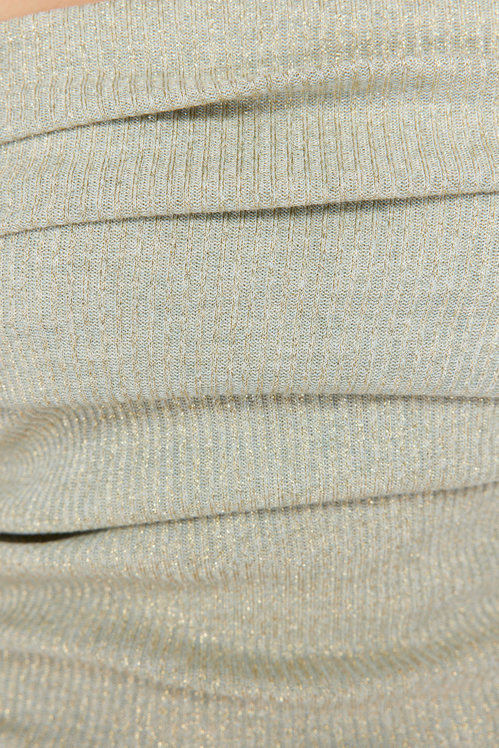 Trendyolmilla Ekru Drape Detayl? Lurexli/Simli Straplez Esnek Orme Bluz TWOSS24BZ00136  фото 31
