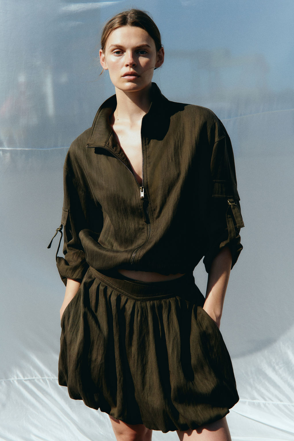 Chaqueta oversize de sarga - H&m фото 3