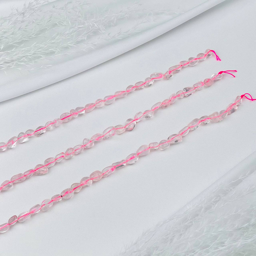 Бусины для украшений из Розового кварца 39 см