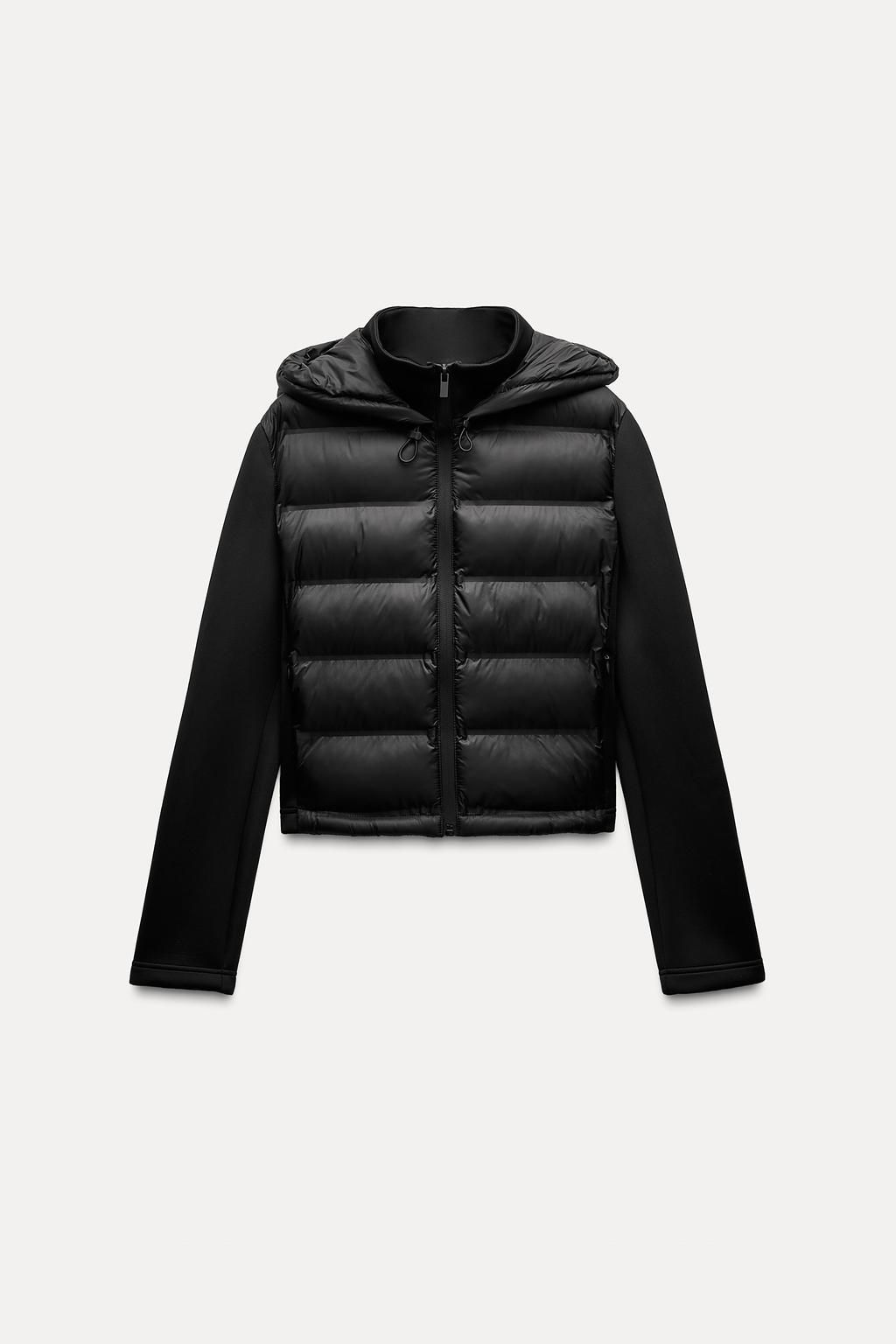 NEOPRENE-EFFECT PADDED JACKET - Zara фото 5