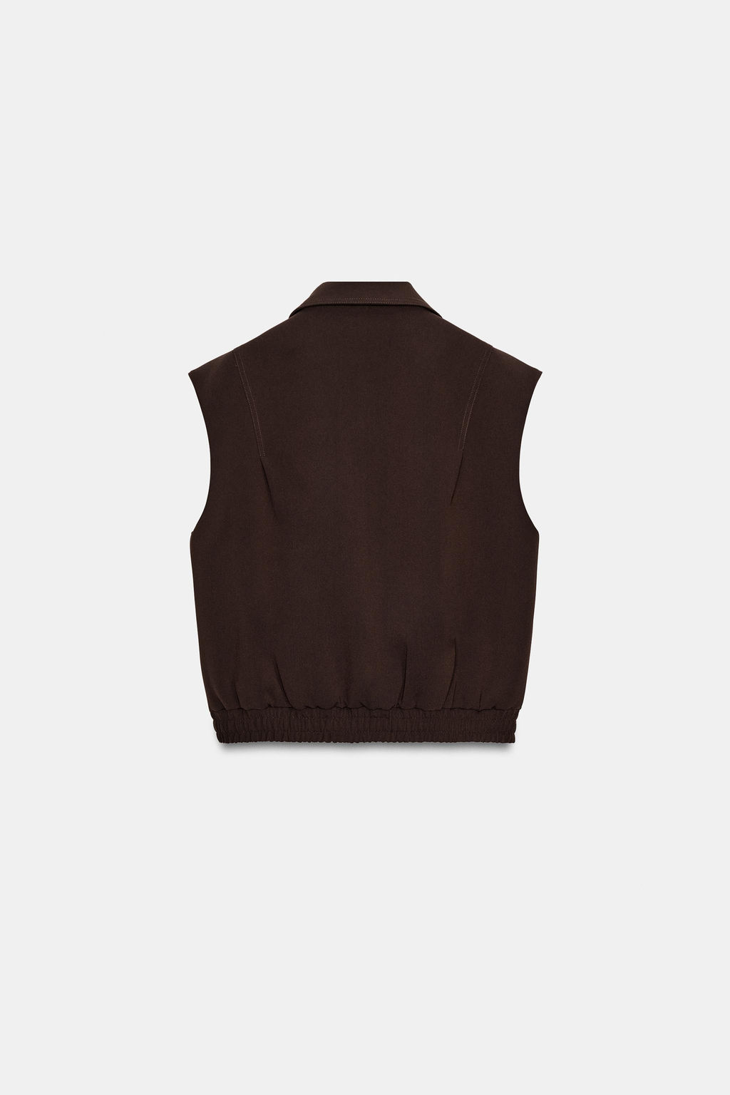 CHALECO HOMBRERAS BAJO EL?STICO / Marr?n - Zara фото 7