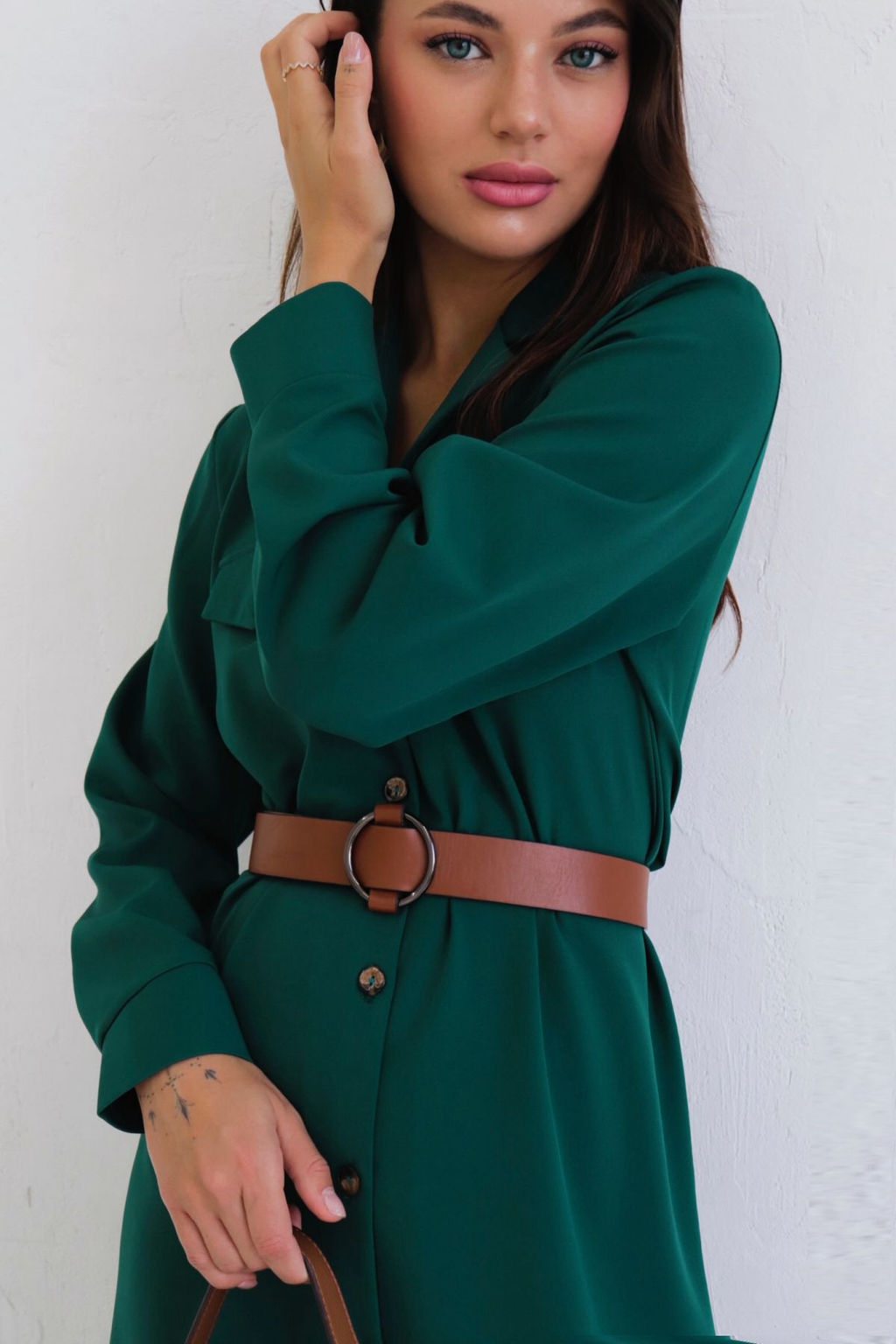 Платье-рубашка с английским воротником - Martichelli фото 144