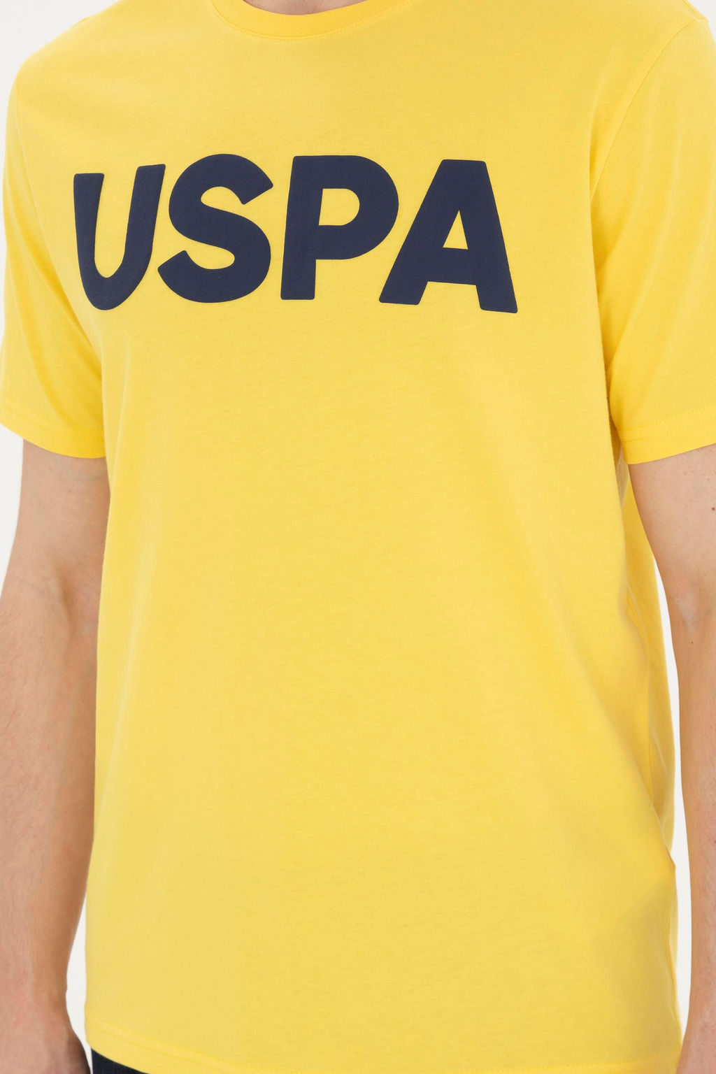 Мужская желтая базовая футболка Неожиданная скидка в корзине - U.s. polo assn фото 6