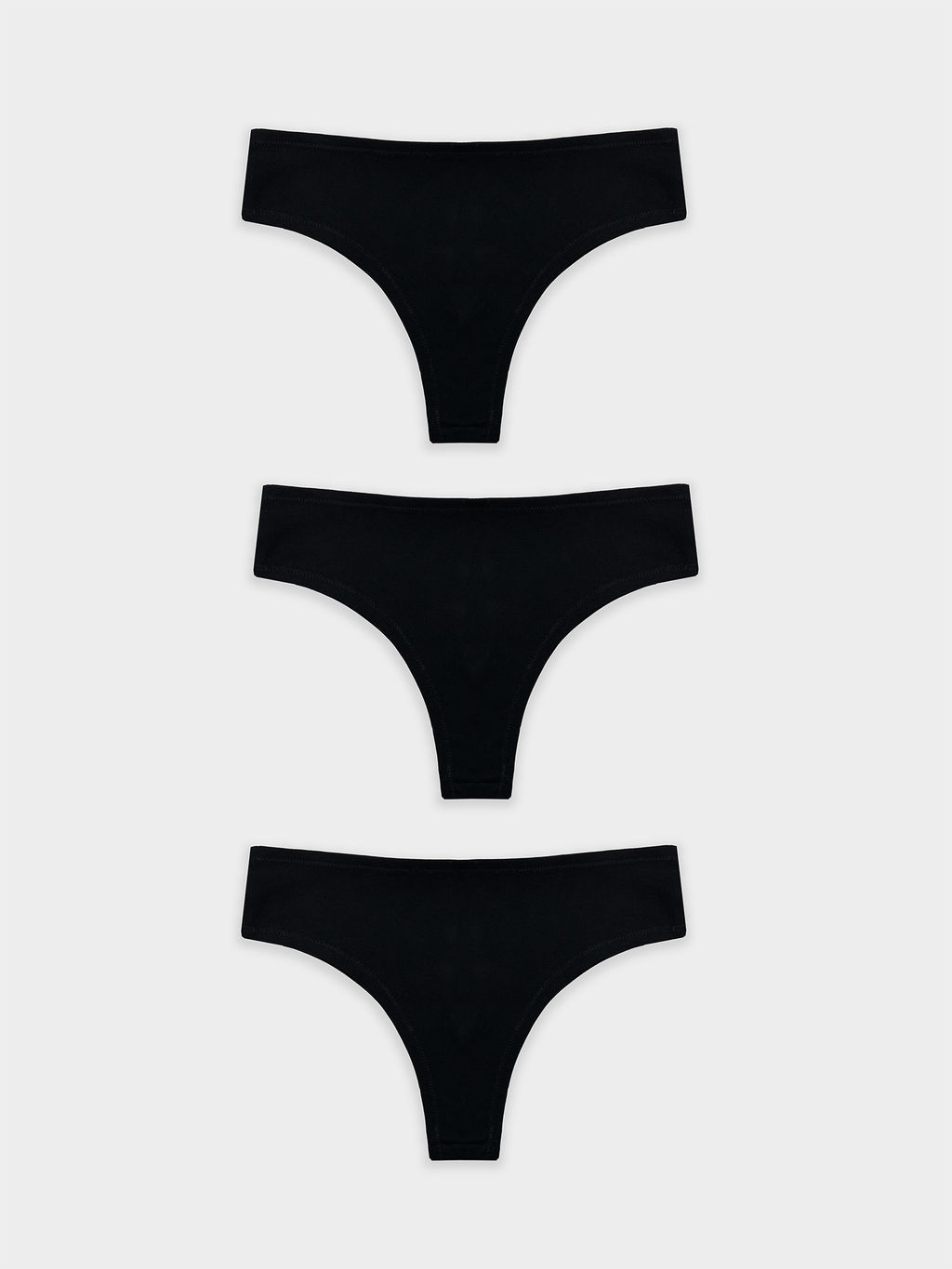 Цена за 2 штуки! Трусы бразилиана женские черные в наборе, 3 шт - Mark formelle фото 9