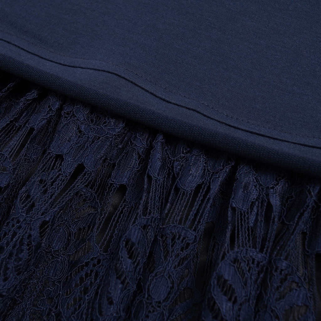 Платье комбинированное с кружевом, Откровенный шик (магия) - Charutti фото 5