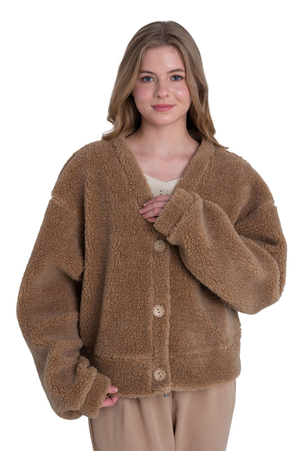 Кардиган КОРОТКИЙ ТЕДДИ - Woollamb фото 19