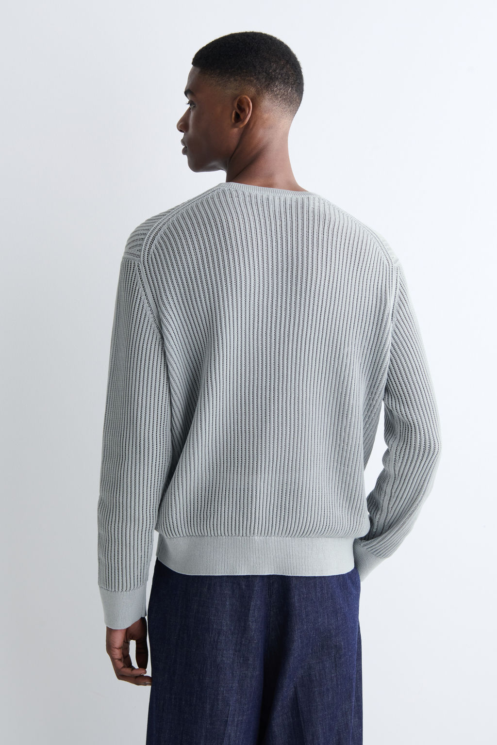 JERSEY DE ALGOD?N PUNTO ESCALERA CUELLO DE PICO - H&m фото 5