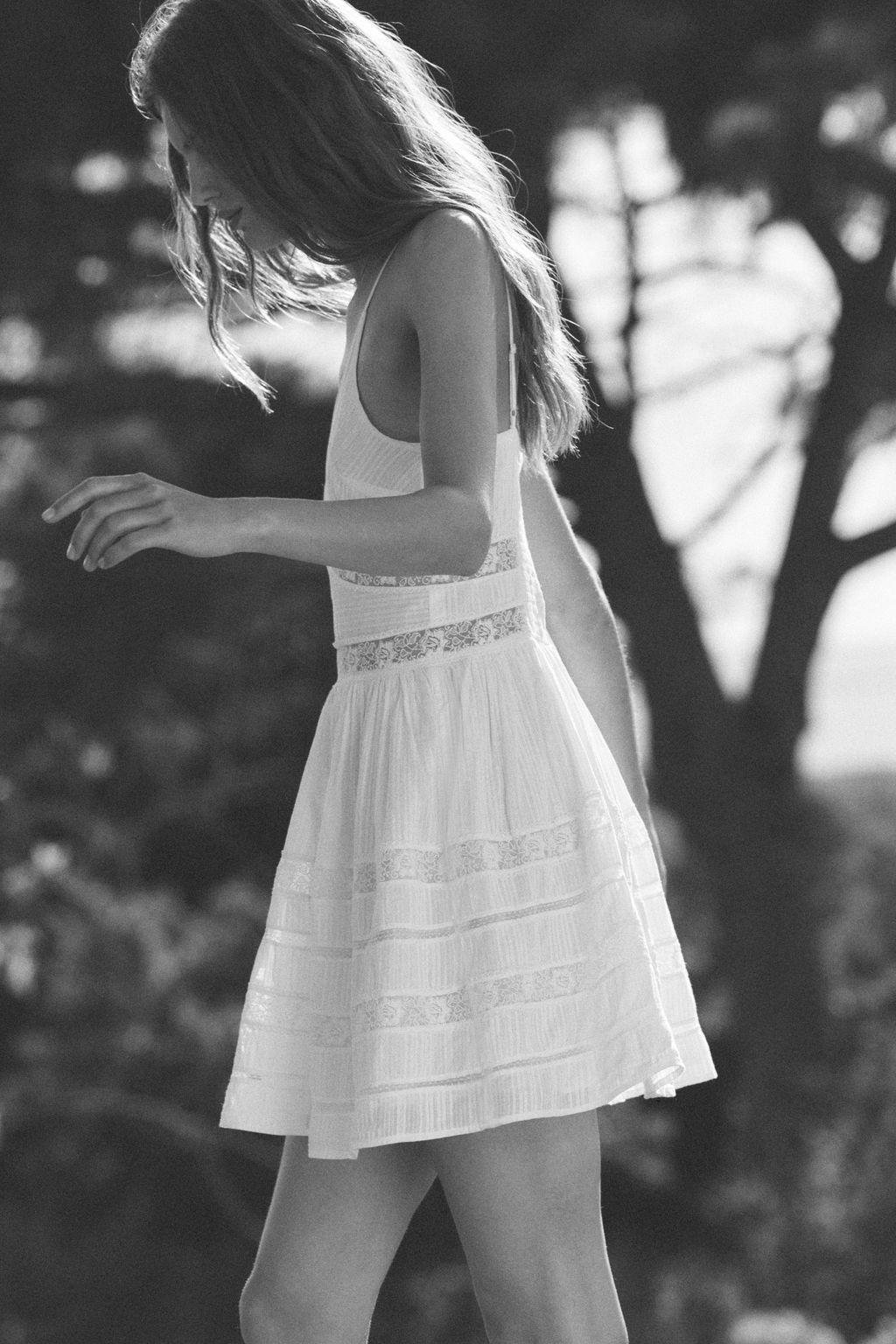 Vestido de algod?n con inserciones de encaje - H&m фото 6