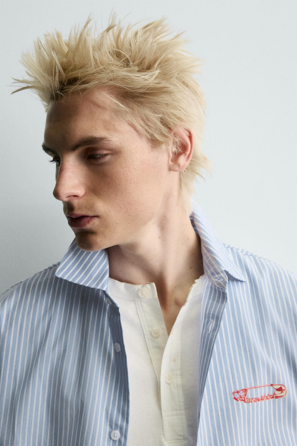 Рубашка Zara CAMISA RAYAS в полоску