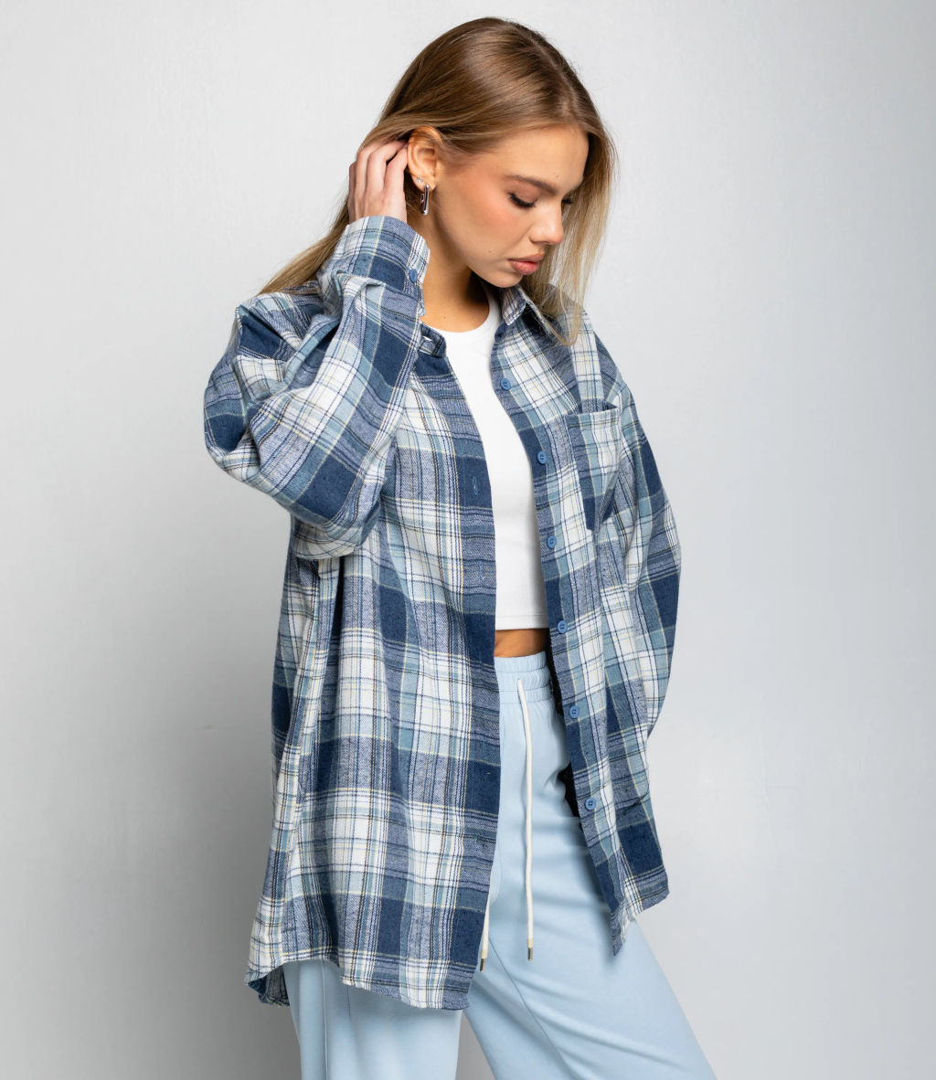 Рубашка #КТ225 (5), синий - Dommod фото 2