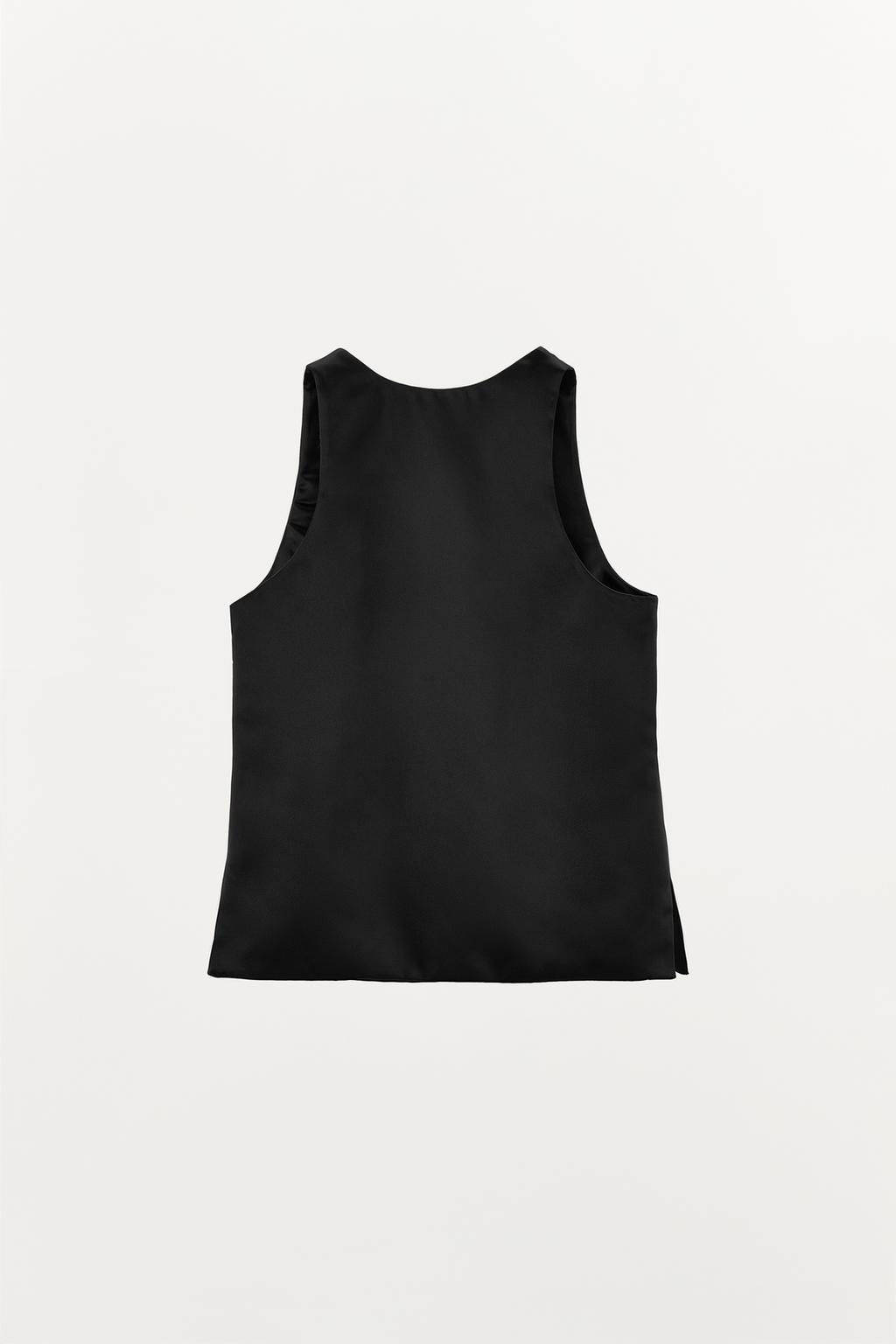 MINIMAL HEAVY SATEEN TOP - Zara фото 6