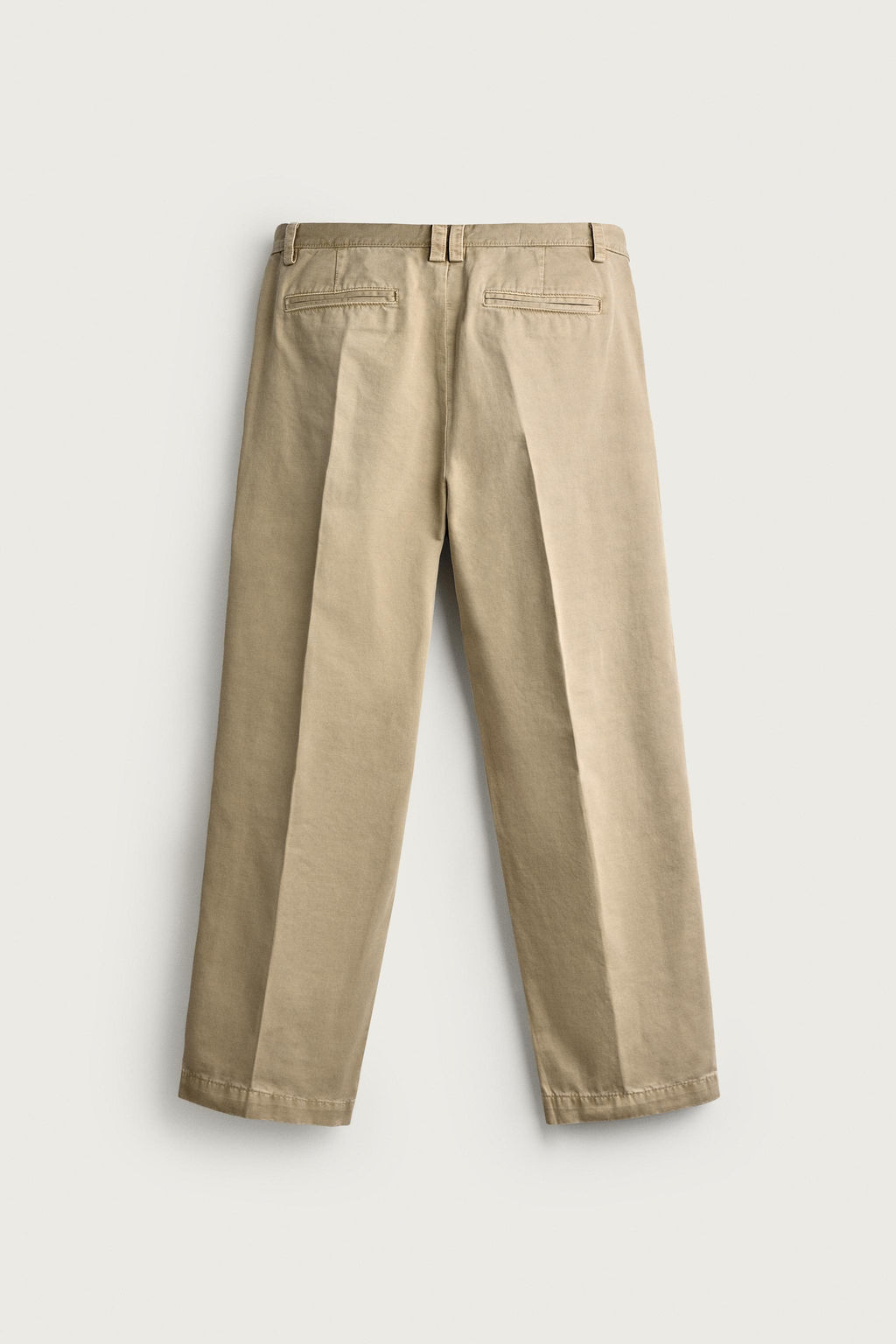 PANTAL?N CHINO RELAXED FIT LAVADO / Beige - Zara фото 8