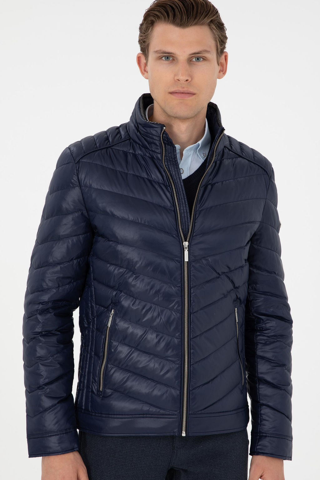 Мужское темно-синее пальто Неожиданная скидка в корзине - U.s. polo assn фото 3