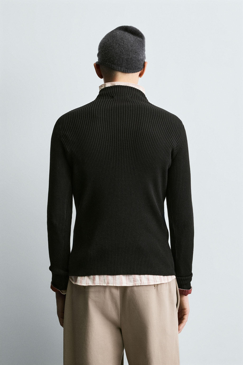 RIBBED HIGH NECK JUMPER - Zara фото 3