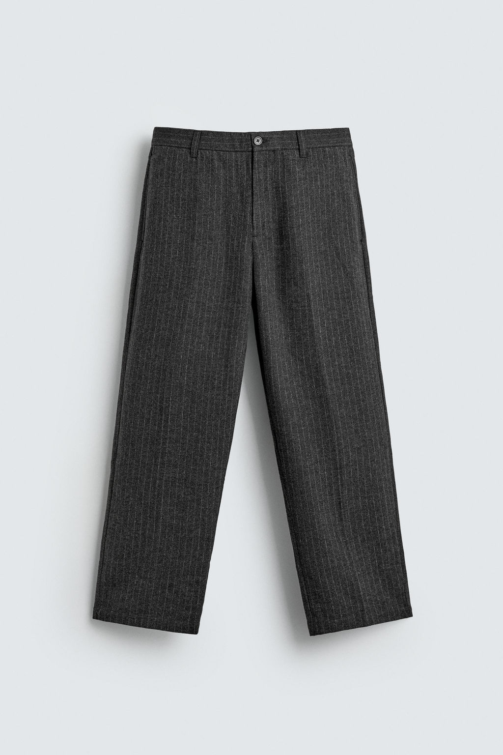 RELAXED FIT PINSTRIPED TROUSERS - Zara фото 7