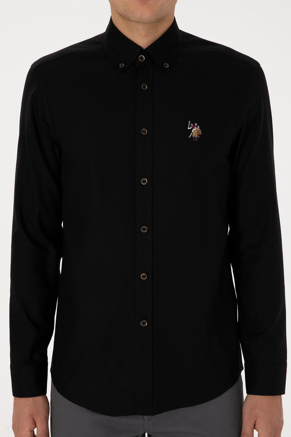 Erkek Siyah Uzun Kollu Basic G_mlek - U.s. polo assn фото 6