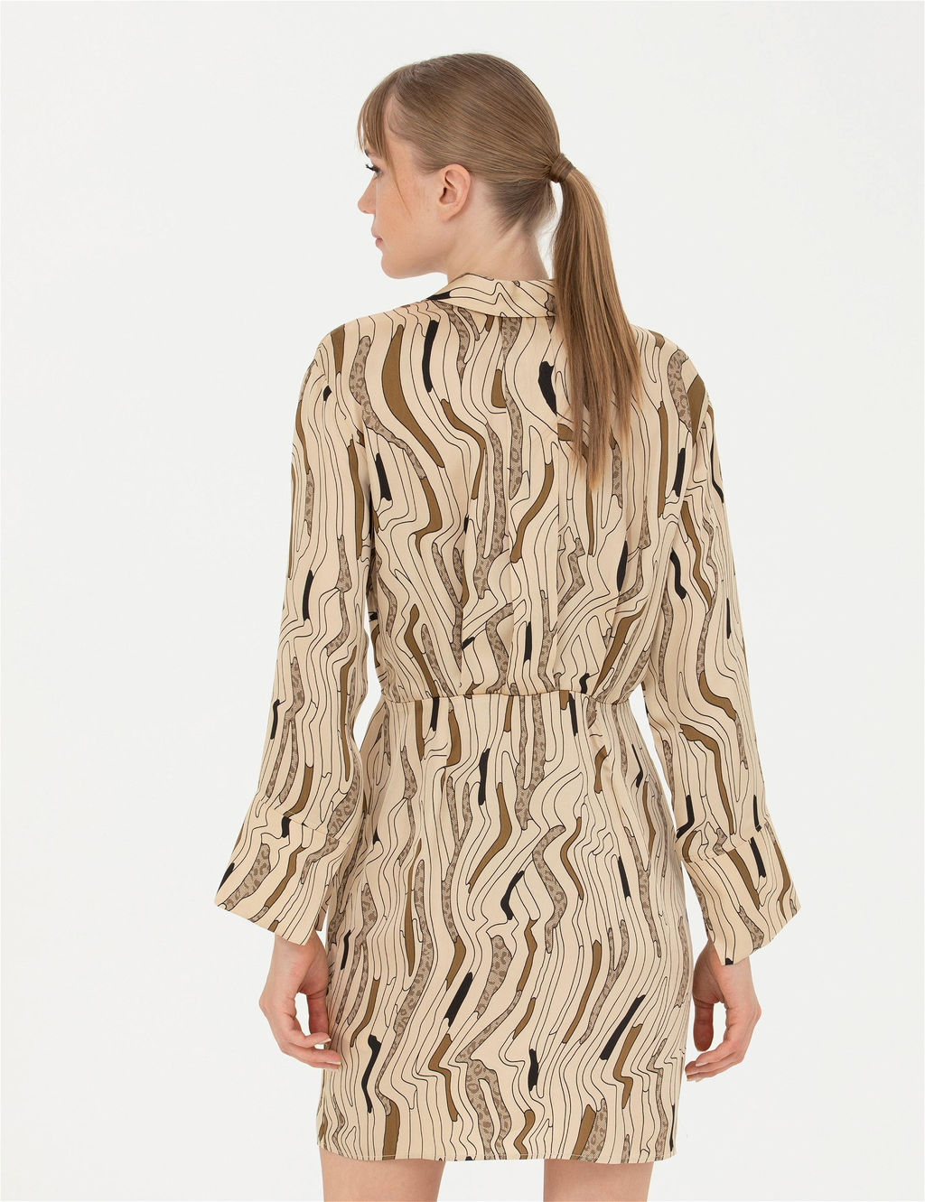 Krem Saten G_mlek Elbise - Pierre cardin фото 5