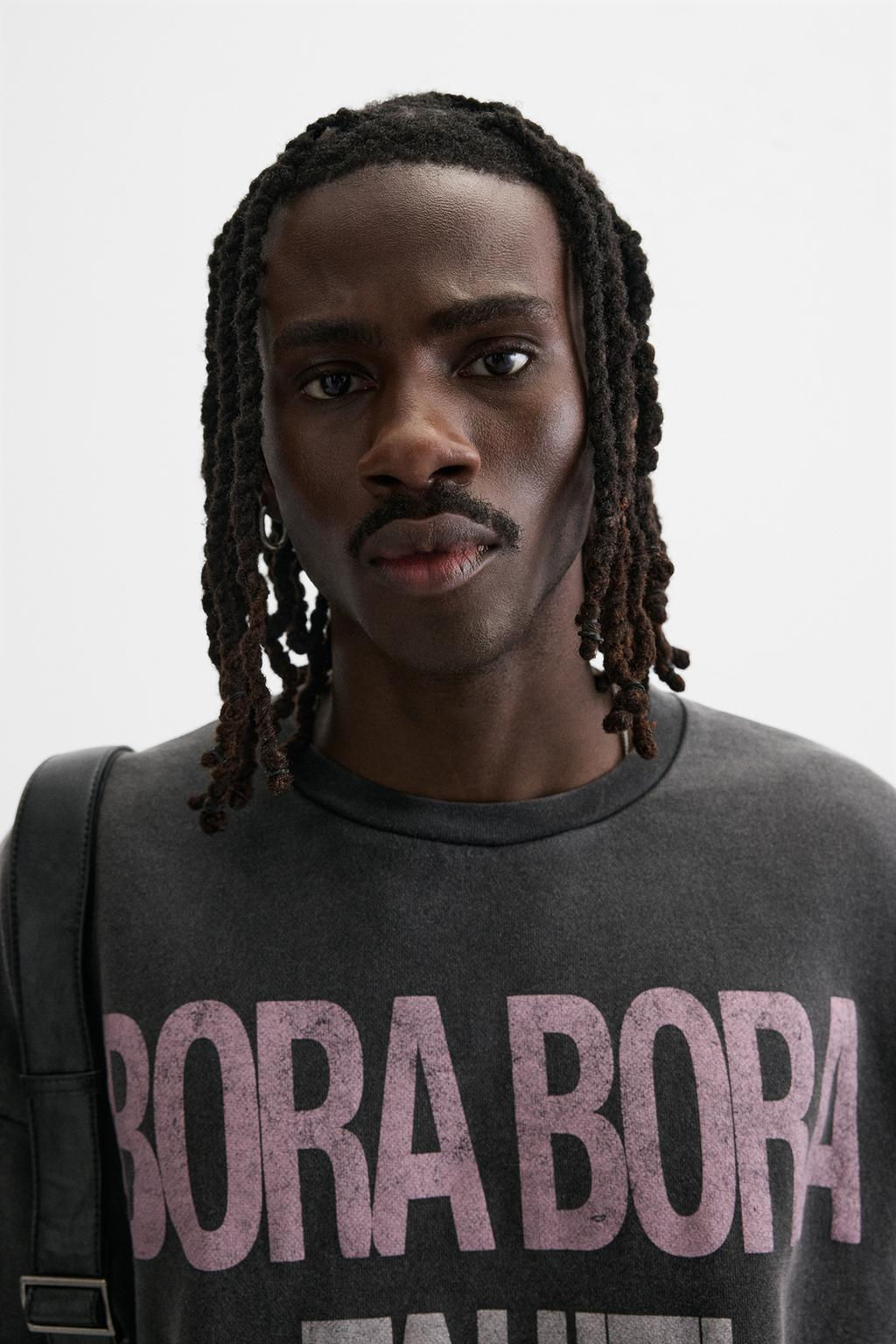 WASHED SLOGAN SWEATSHIRT - Zara фото 7