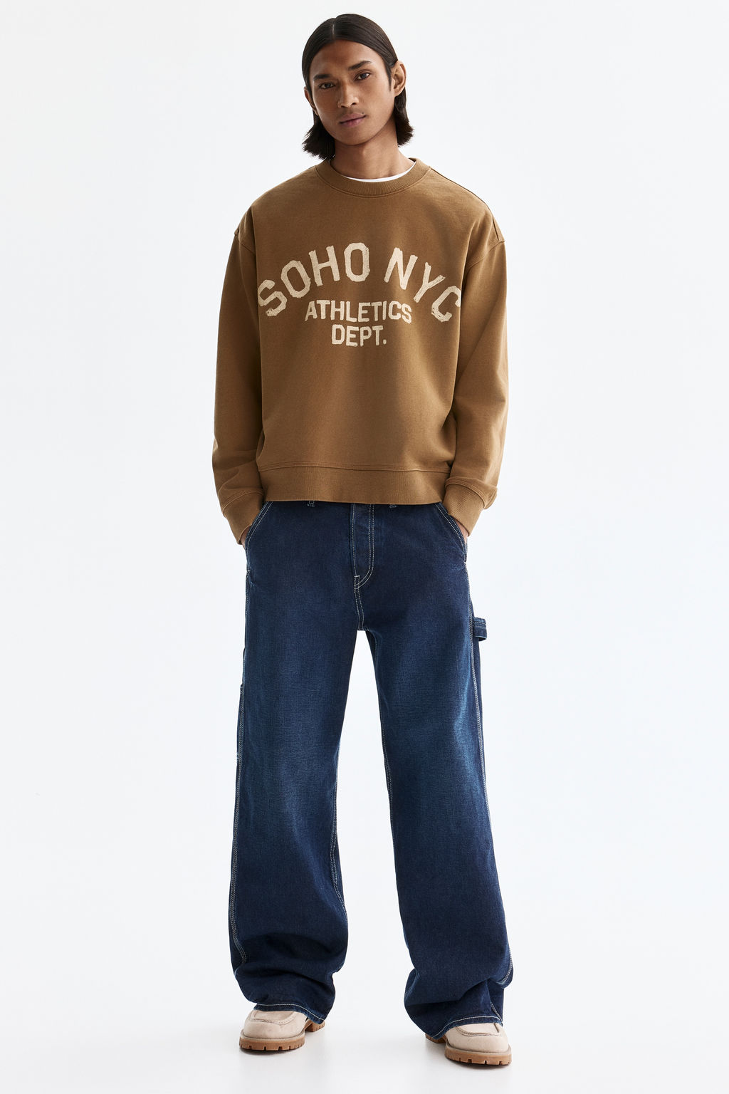 Sudadera con motivo estampado Loose Fit - H&m фото 5