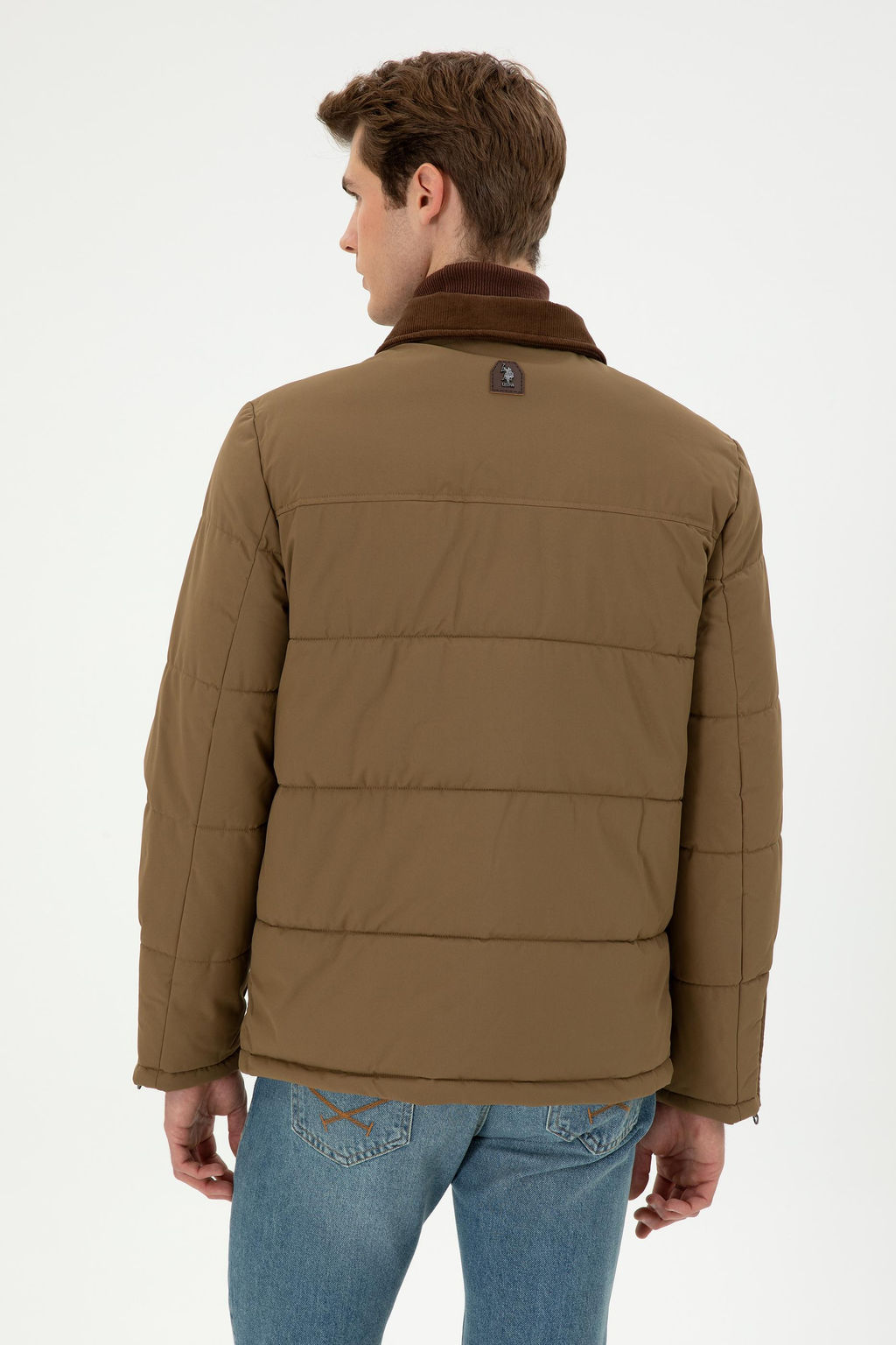 Мужское пальто цвета хаки Неожиданная скидка в корзине - U.s. polo assn фото 5