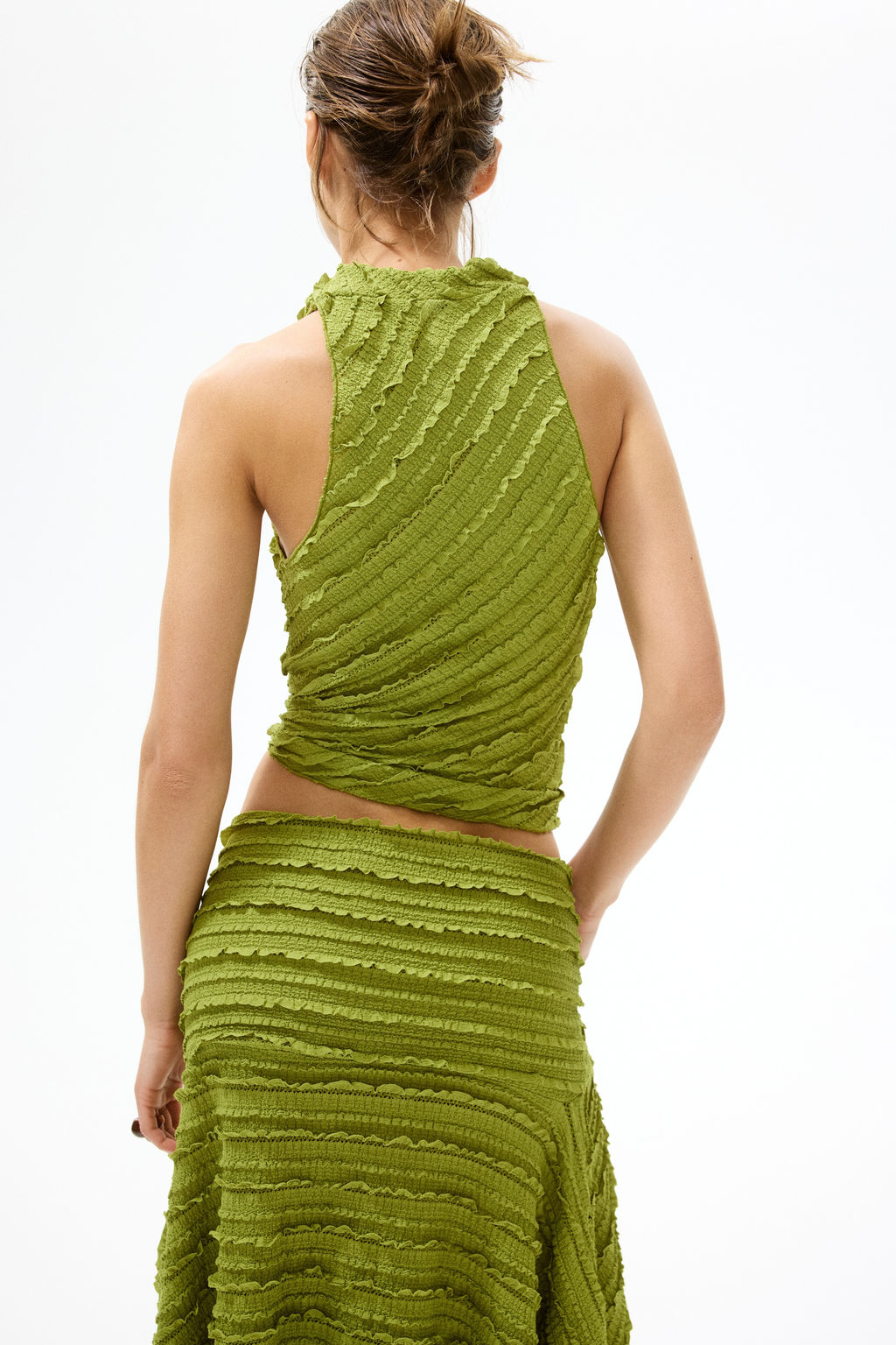 Top drapeado con ribetes de volante - H&m фото 4