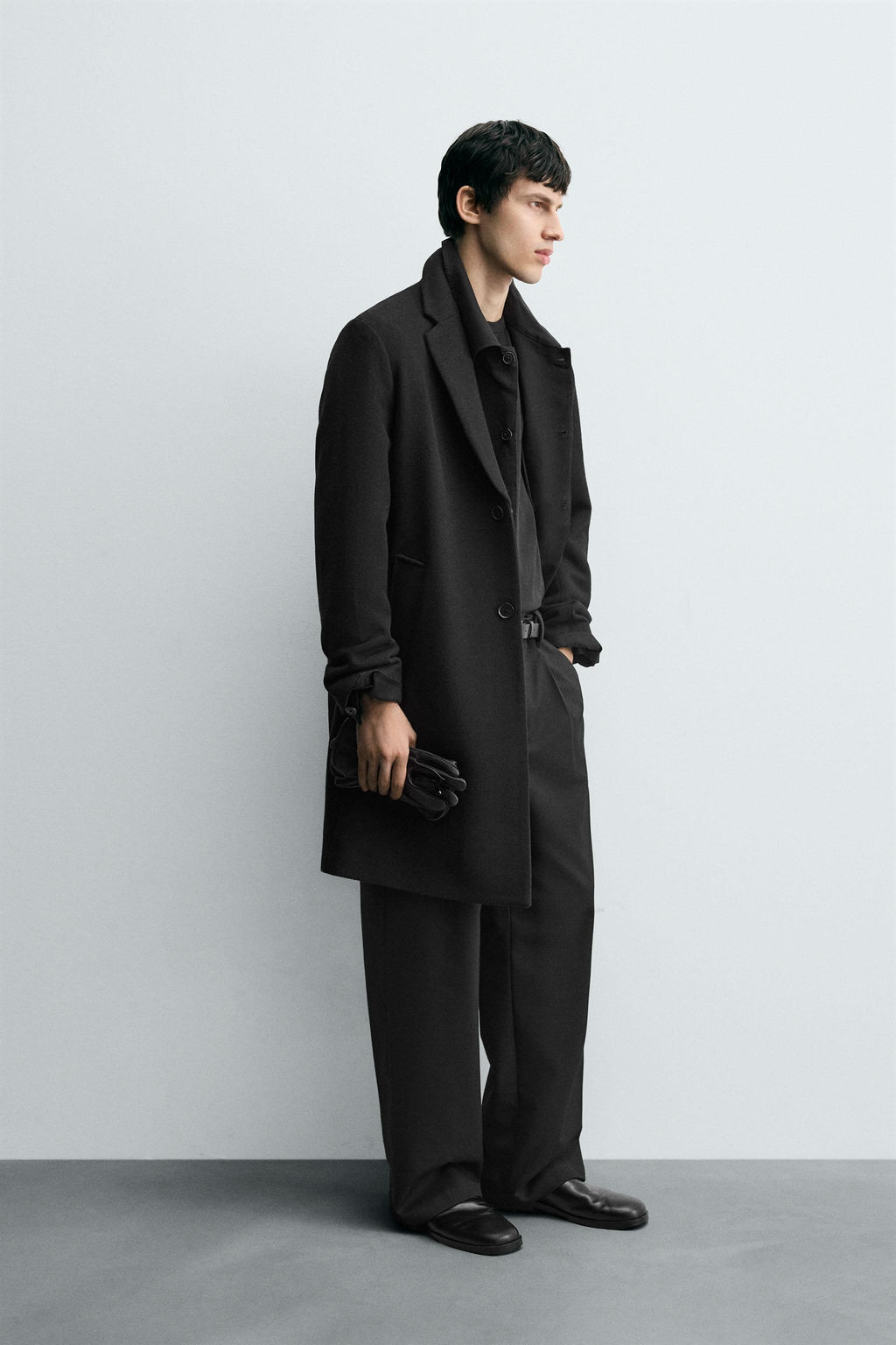 REGULAR FIT WOOL COAT - Zara фото 4