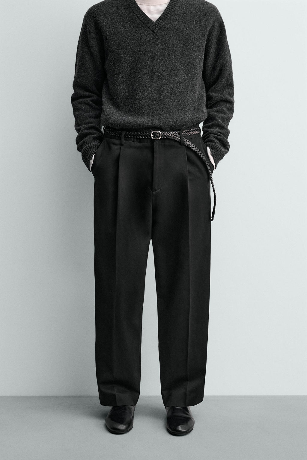 RELAXED FIT PLEATED TROUSERS AARON LEVINE X ZARA фото 2