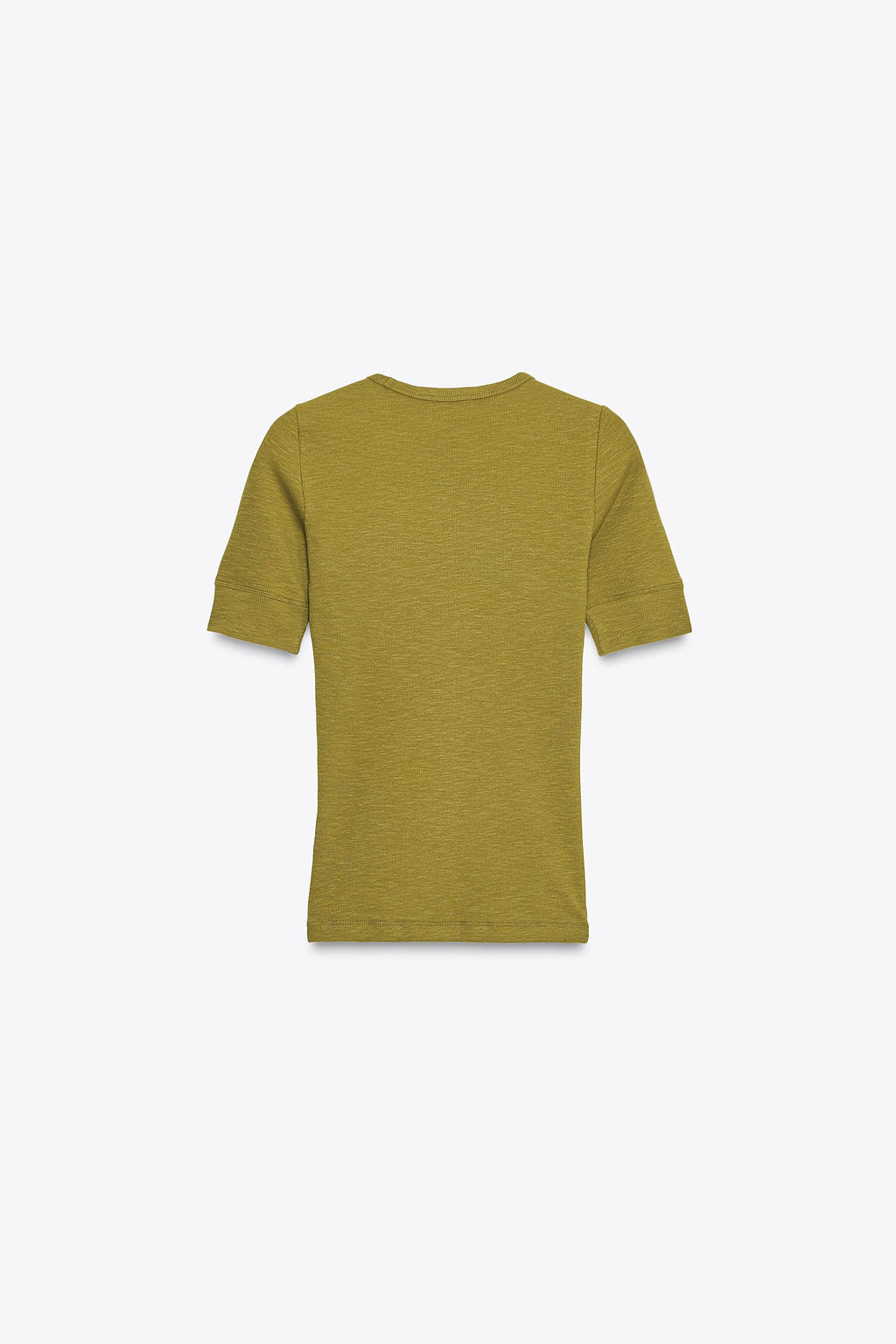 RIB SHORT SLEEVE T-SHIRT - Zara фото 5