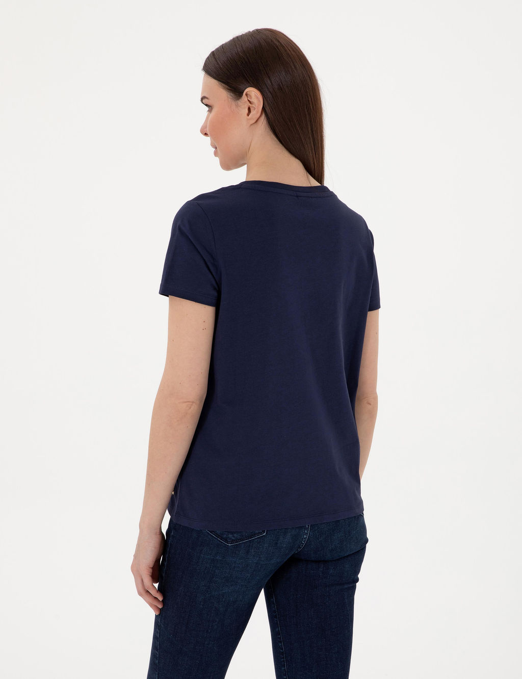 Lacivert Regular Fit V Yaka Basic Ti__rt - Pierre cardin фото 5