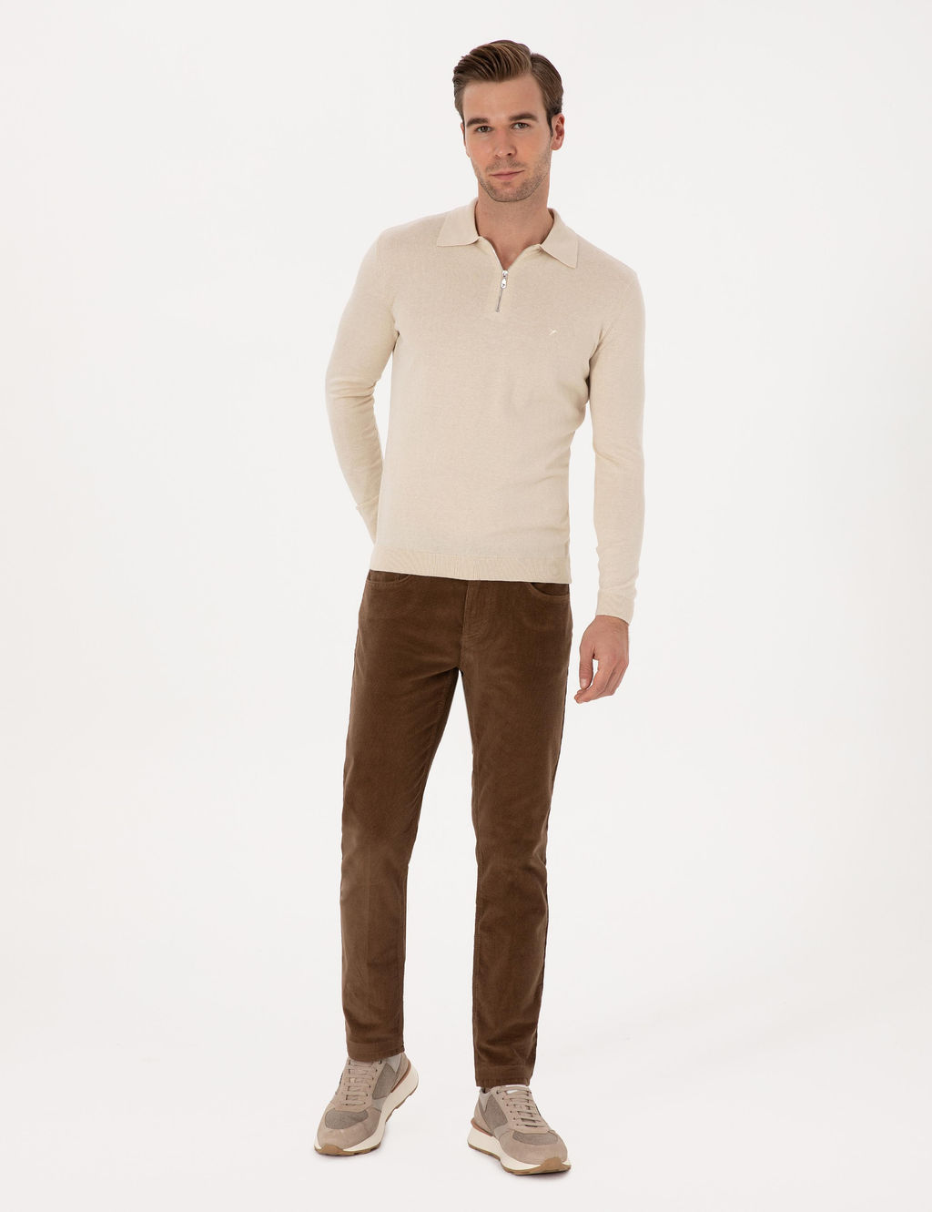 Vizon Straight Fit Kanvas Pantolon - Cacharel фото 3