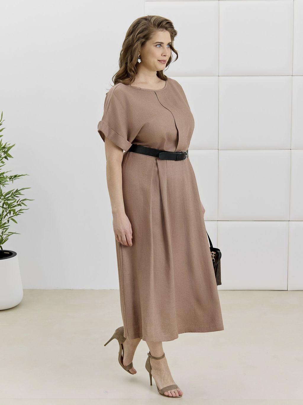 Платье Скарлет из вискозы со льном - Виотекс фото 63
