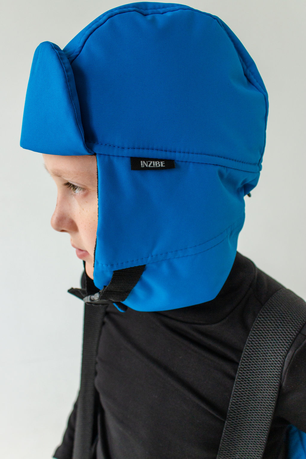 Шапка-ушанка зимняя мембранная, синяя - Inzibe фото 5