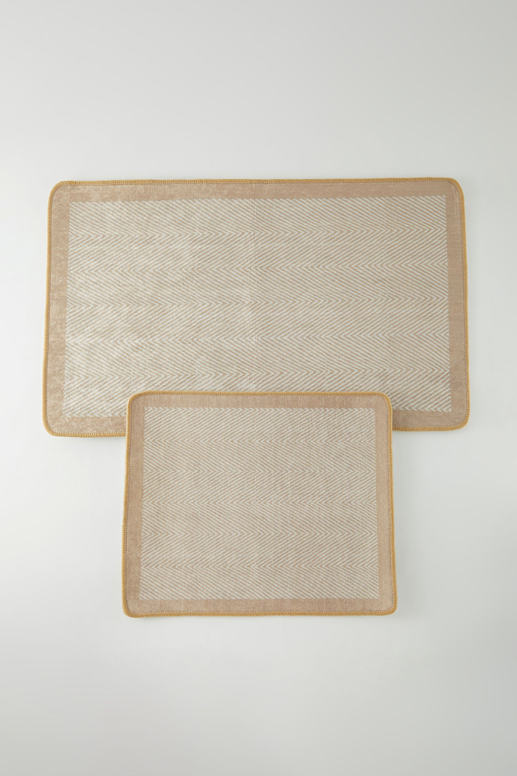 Trendyolmilla Home 2li Bask?l? Kayd?rmaz Tabanl? Banyo Paspas Seti TPHSS25BPS00007  фото 2