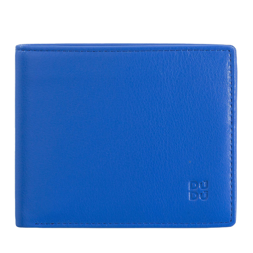 Итальянский мужской кожаный кошелек DuDu серии Azzorre | васильковый - Dudubags фото 2