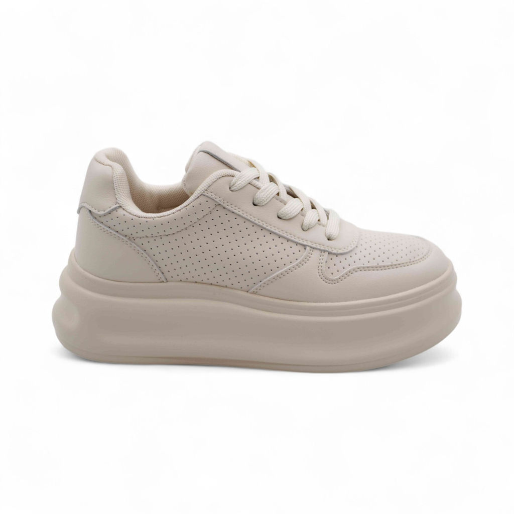 Кроссовки из натуральной кожи В100-9 бежевые - Sport фото 2