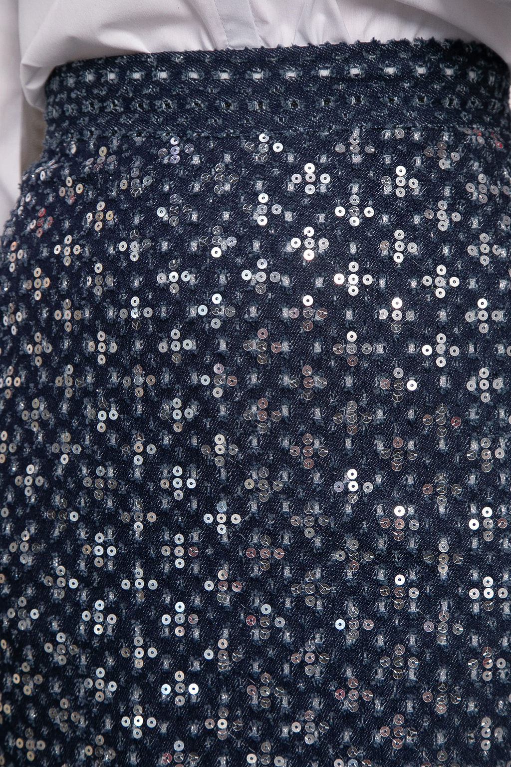 Юбка с пайетками Кетти (синяя) Ю14770-10М - Lt collection фото 5