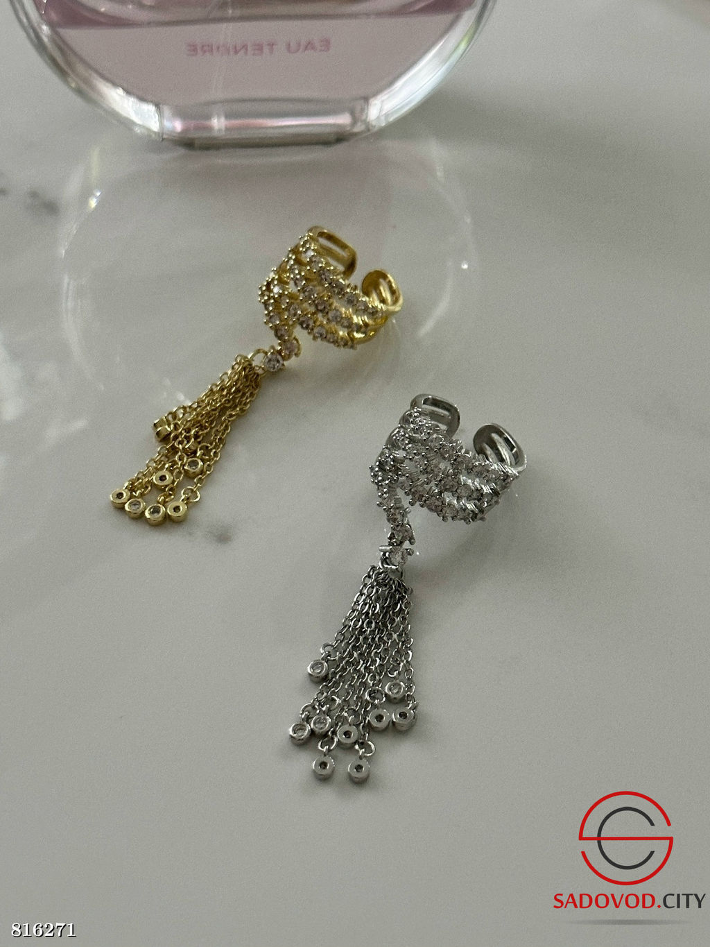 Кольцо с подвесными цепочками - Bruno фото 3