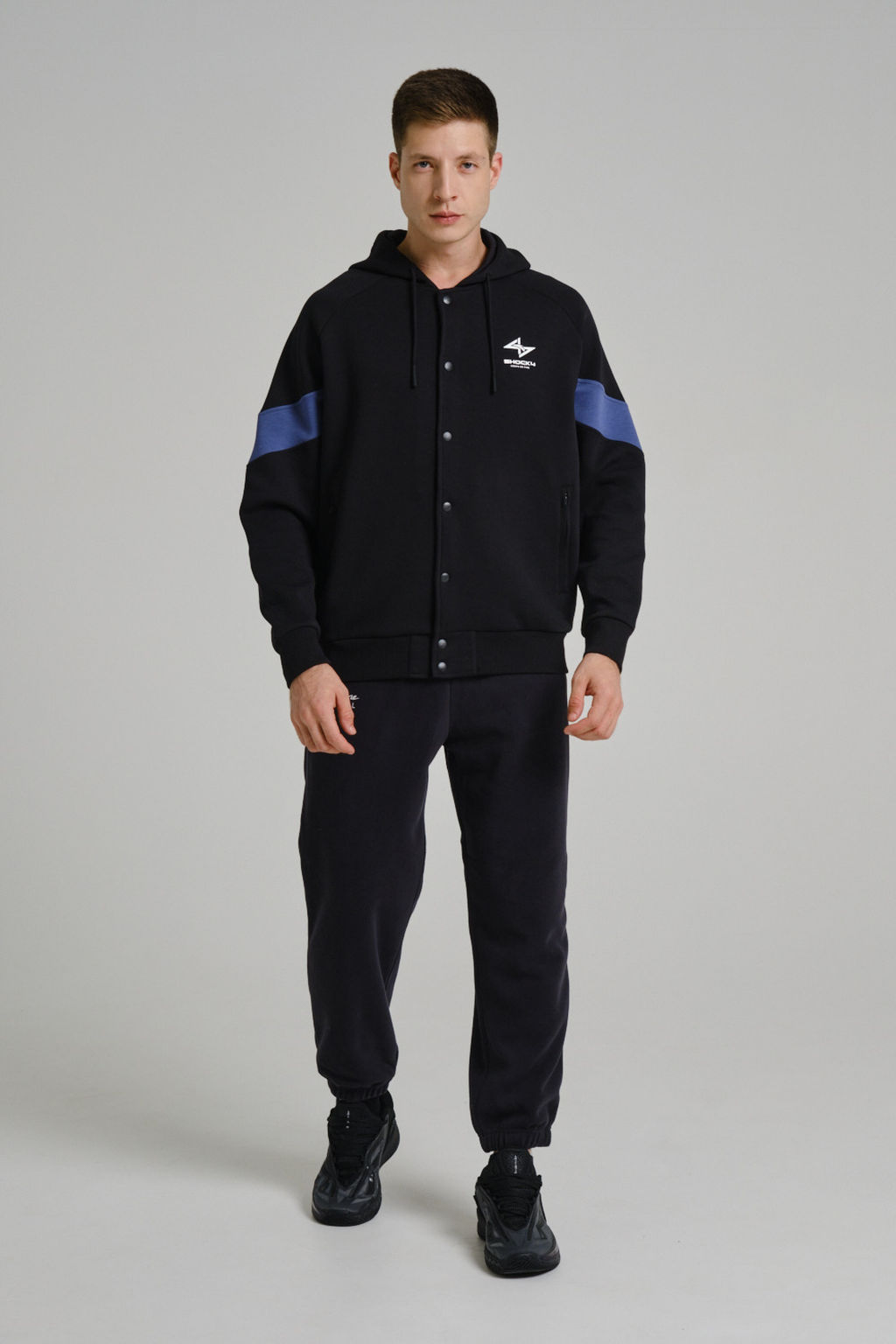 Толстовка на молнии Черный/Синий - Anta фото 7