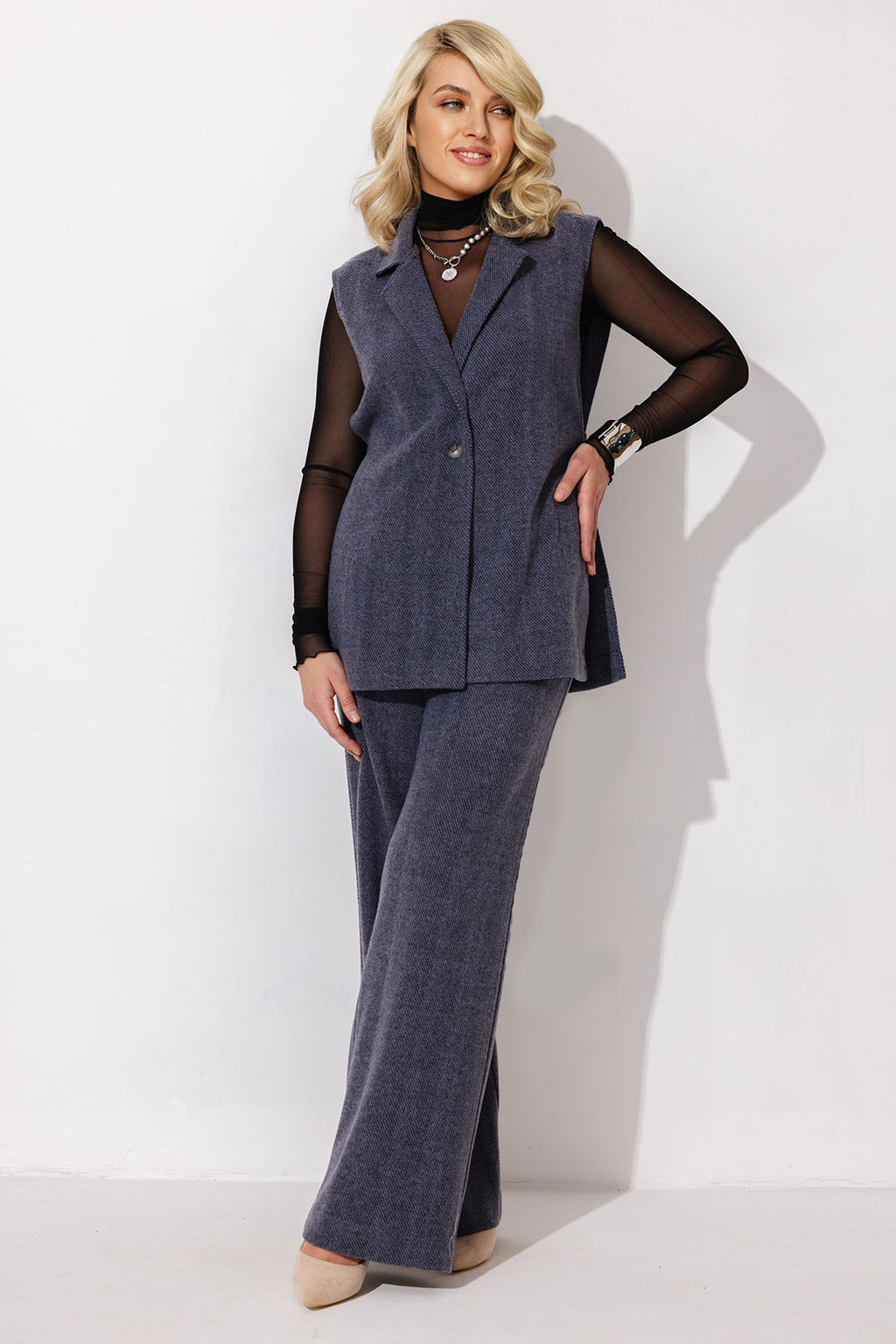 Брюки женские 162/02/Сиреневый меланж - Rise фото 2