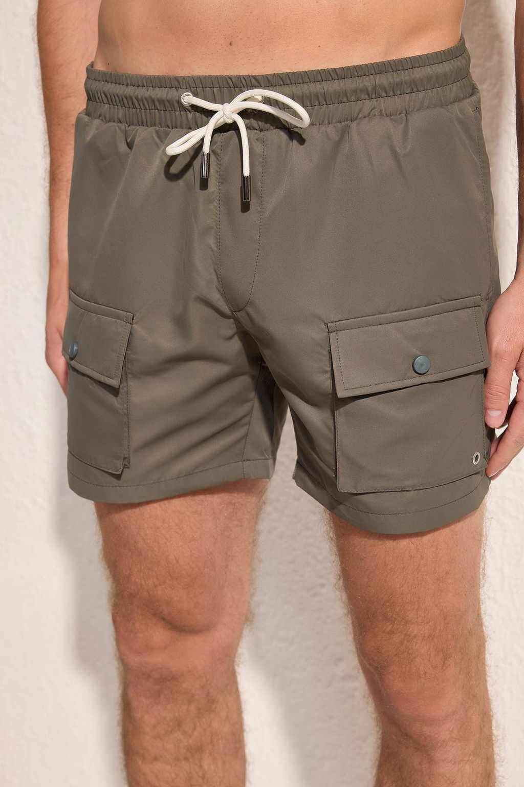 TRENDYOL MAN Haki Standart Fit Kargo Cepli Deniz Sortu TMNSS25DS00009 - Trendyolmilla фото 3